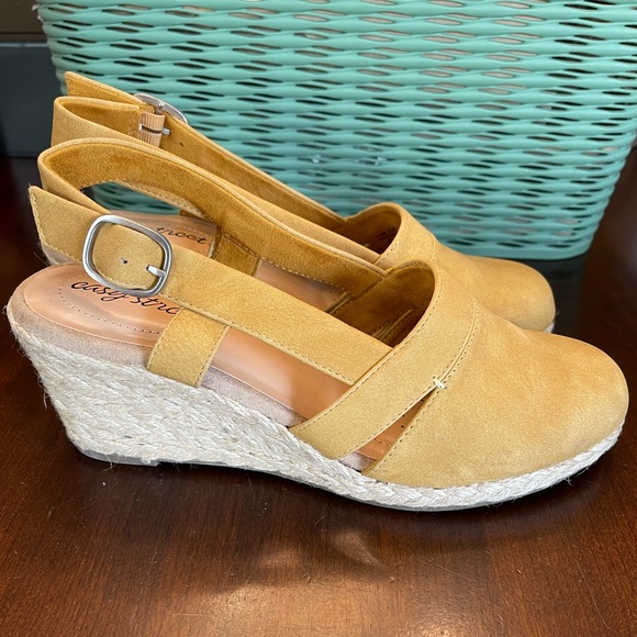 NWOT Easy Street Stargaze Espadrille Slingback Wedges - Picture 6 of 9